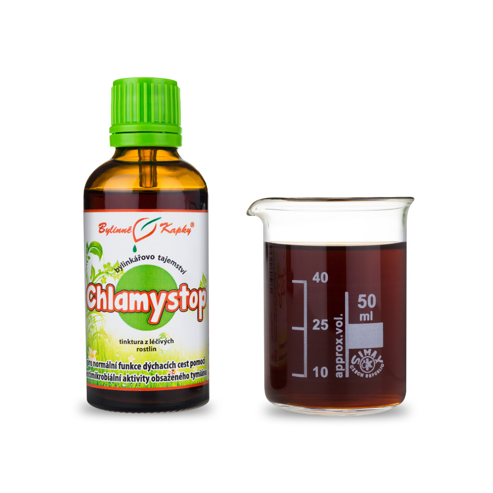 Chlamystop - Bylinné kapky (tinktura) Bylinkářovo tajemství 50 ml