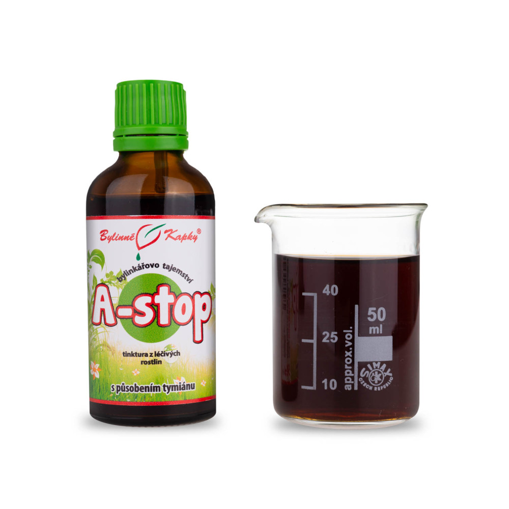 A-stop - Bylinné kapky (tinktura) Bylinkářovo tajemství 50 ml