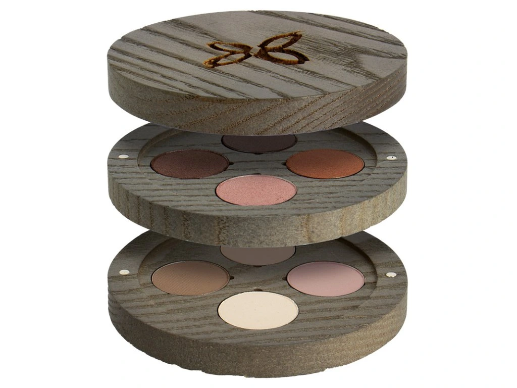 Bo.Ho Green Make-up dřevěná paletka očních stínů Earth Collection 8x1,8g