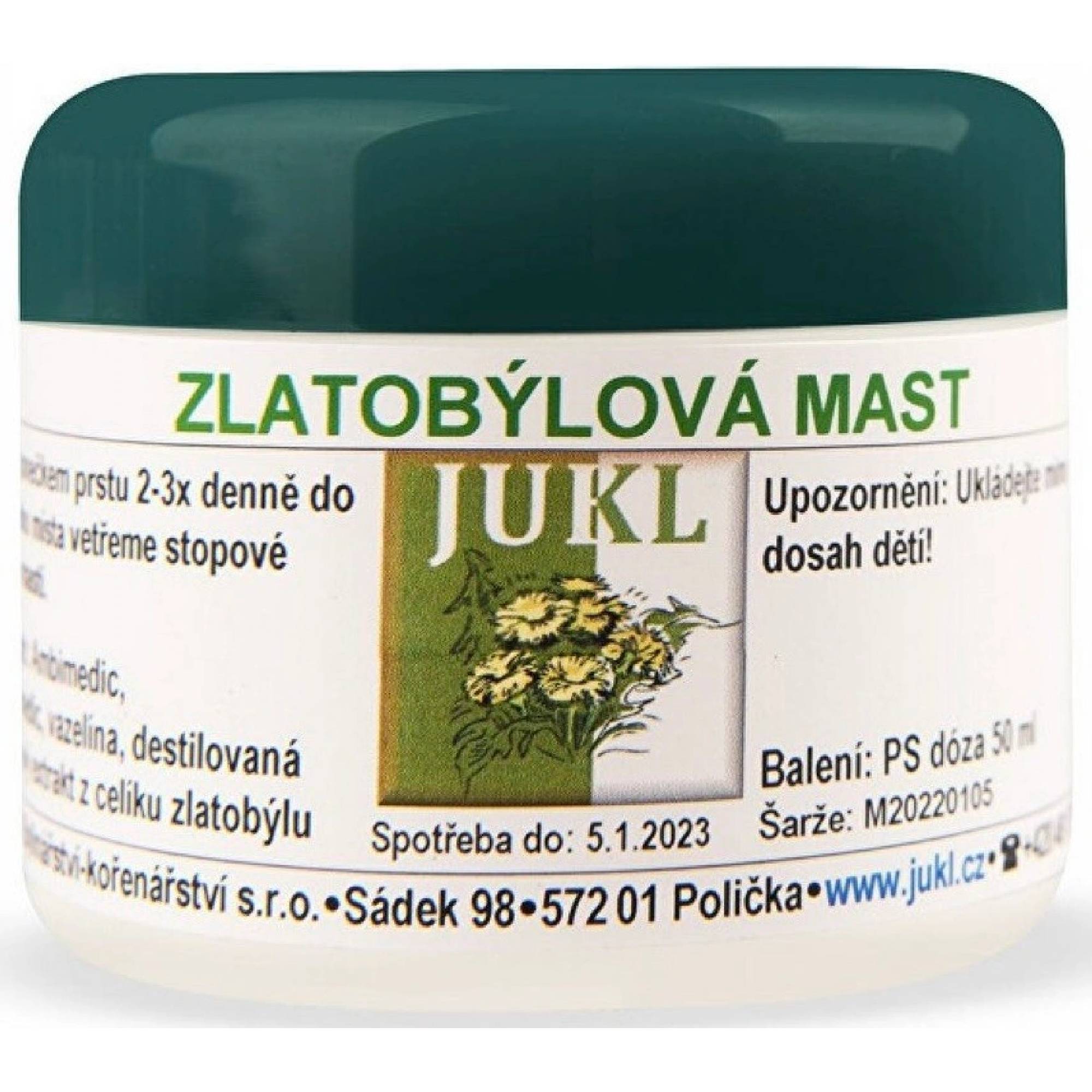 Jukl Bylinná mast zlatobýlová 50 ml