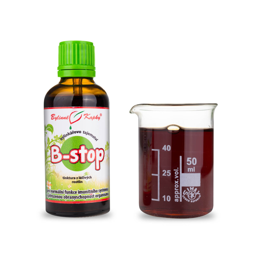 B-stop - Bylinné kapky (tinktura) Bylinkářovo tajemství 50 ml